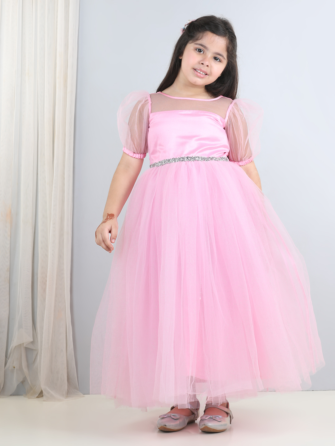 Pink full length girls  Dress